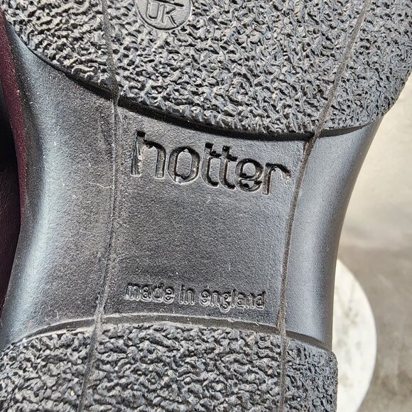 Hotter Shoes Womens Size 8.5 Mystery Purple Suede Zip Mid-Calf Boots *GUC* - Picture 9 of 16